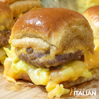 Breakfast Sliders (Cheese and Sausage) + VIDEO image