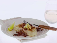 Halibut with Lemon-Butter and Crispy Shallots Recipe | Giada … image