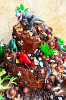 Easy Dinosaur Cake {Dino Cake} - CakeWhiz image
