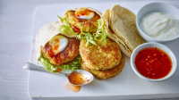 Chickpea burgers recipe - BBC Food image