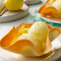 Lemon Sorbet Recipe: How to Make It - Taste of Home image