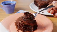 Best Nutella Mocha Poke Cake Recipe - Delish image