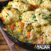 Skillet Chicken Pot Pie + Video - The Slow Roasted Italian image