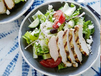 Greek Salad with Oregano Marinated Chicken Recipe | Da… image