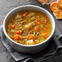 Vegetarian Pea Soup Recipe: How to Make It image