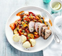 Healthy pork recipes - BBC Good Food image