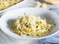 Spaghetti with Oil and Garlic (Aglio e Olio) Recipe - Food Net… image