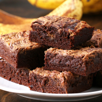 Peanut Butter Banana Brownies Recipe by Tasty image