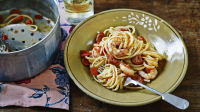Prawn and chorizo pasta recipe - BBC Food image