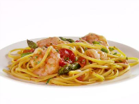 Linguine with Shrimp, Asparagus and Cherry Tomatoes Recipe ... image