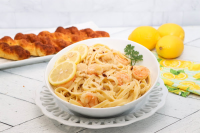 Seafood Pasta in Lemon Butter Sauce | Just A Pinch Recipes image