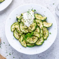 Roasted Ranch Zucchini Bites | Clean Food Crush image
