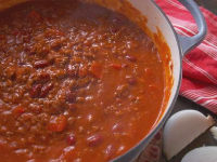 Spicy Three-Meat Chili Recipe | Nancy Fuller | Food Network image