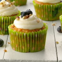 Carrot Blueberry Cupcakes Recipe: How to Make It image