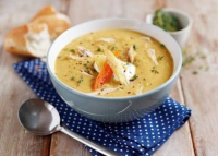 Roast Chicken and Vegetable Soup Recipe | Sainsbury's Reci… image