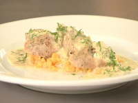 Red Pepper Spaetzle in Mustard Cream Sauce with Sausage Re… image