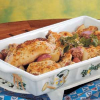 Chicken and Potato Bake Recipe: How to Make It image