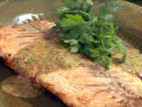 Grilled Salmon Fillet with Honey-Mustard Sauce Recip… image