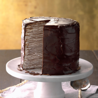 Decadent Chocolate Crepe Cake Recipe: How to Make It image