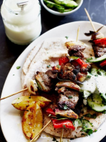 Quick lamb kebabs | Lamb recipes | Jamie Oliver recipes image