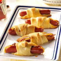 Hot Dog Roll-Ups Recipe: How to Make It - Taste of Home image
