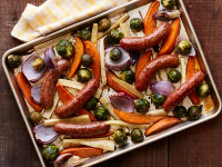 Sheetpan Sausage Supper Recipe | Ree Drummond | Foo… image