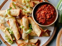 Air Fryer Taquitos and Charred Salsa Recipe | Food Network ... image