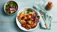 Chicken tikka and naan bread recipe - BBC Food image