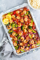 Shrimp and Andouille Sheet Pan Dinner - Skinnytaste image