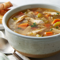 Chicken and Rice Soup Recipe | Land O’Lakes image