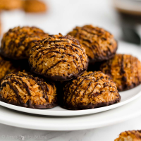 Healthy “Samoa” Cookies (Honey Coconut Macaroons) image