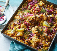 Harissa cauliflower pilaf recipe - BBC Good Food image