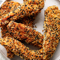 Panko Sesame Chicken Tenders | Love and Olive Oil image