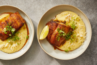 Blackened Fish With Quick Grits Recipe - NYT Cooking image