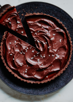 Salted Caramel–Chocolate Tart Recipe | Bon Appétit image