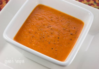 Roasted Red Pepper Soup - Skinnytaste image
