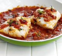 Tomato & thyme cod recipe - BBC Good Food image