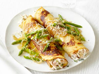 Chicken and Asparagus Crepes Recipe - Food Network image