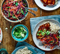 Cauliflower wings & zesty lentil salad recipe | BBC Good Food image