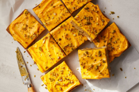 Saffron Pistachio Blondies Recipe - NYT Cooking image