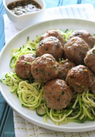 Asian Turkey Meatballs With Lime Sesame Dipping Sauce image