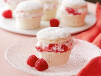 Raspberry Cream Cupcakes Recipe | Giada De Laurentiis | F… image