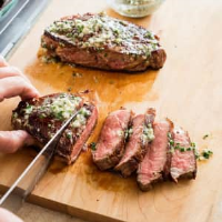 Cast Iron Steaks with Herb Butter - America's Test Kitchen image