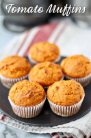 Tomato Muffins | #MuffinMonday | Karen's Kitchen Stories image