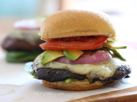 The Best Grilled Portobello Mushroom Burger - Skinnytaste image