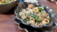 One-Pan Pasta: Mini Meatballs with Orecchiette and Escarole image