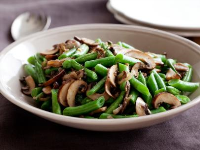 Green Beans with Mushroom and Shallots Recipe | Ellie Krieg… image