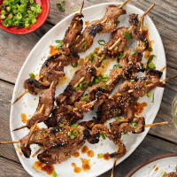 Air-Fryer Spicy Ginger Beef Skewers Recipe: How to Make It image