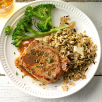 Braised Pork Loin Chops Recipe: How to Make It - Taste of Home image