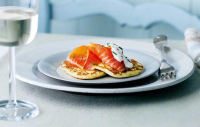 Pancakes with smoked salmon - Healthy Food Guide image